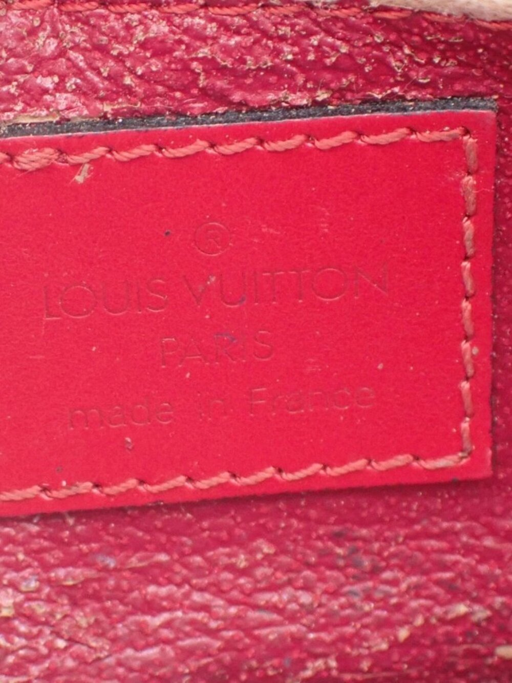 LOUIS VUITTON LV Logo Dauphine PM Pouch Bag Epi Leather Red M48447 05KC868 - Picture 12 of 14